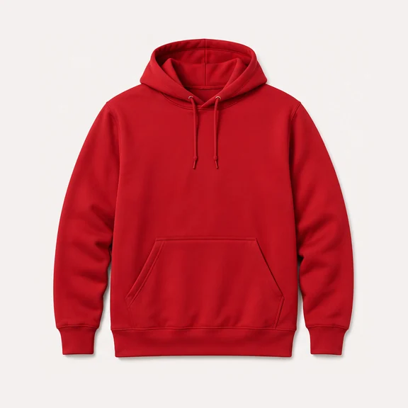 District V.I.T. Fleece Hoodie, shown blank before decoration