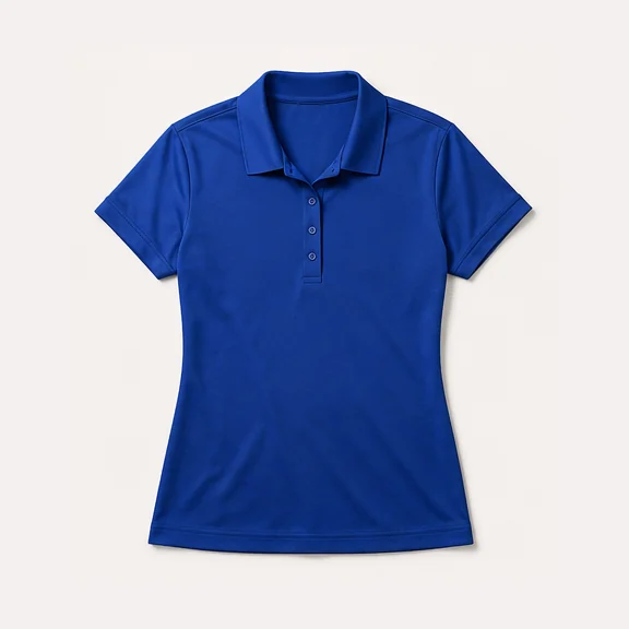 Port Authority Ladies Silk Touch Polo, shown blank before decoration