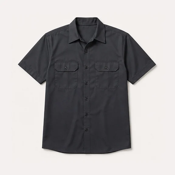 Red Kap Industrial Work Shirt, shown blank before decoration